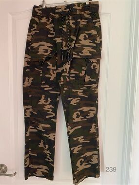Ring of Fire Men's Camouflage Cargo Pants - Green, Brown, Black
